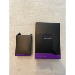 LISEN Car Headrest Phone Holder Backseat H715 Black Mounts Travel NEW OPEN BOX